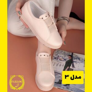 کفش زنانه جدید مدل ونس زنانه دکمه ای کشی