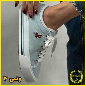کفش اسپرت زنانه پارچه‌ای طرح پولو مدل کتونی ونس